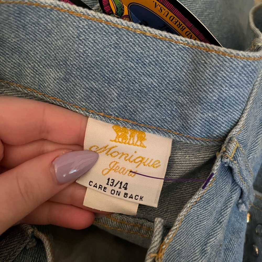 Vintage Monique jeans rhinestone studded - Picture 5 of 13